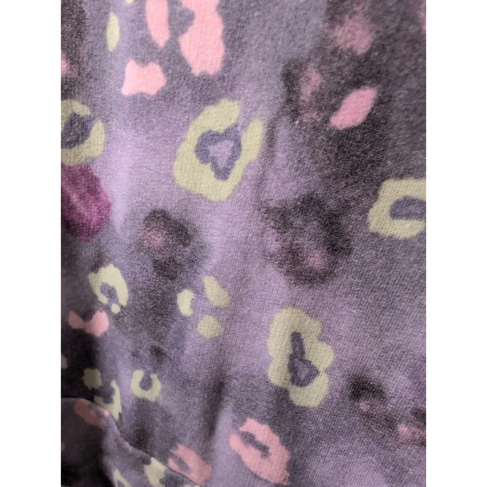 ODDY Gray Multicolor Pajama‎ Set Small NWOT